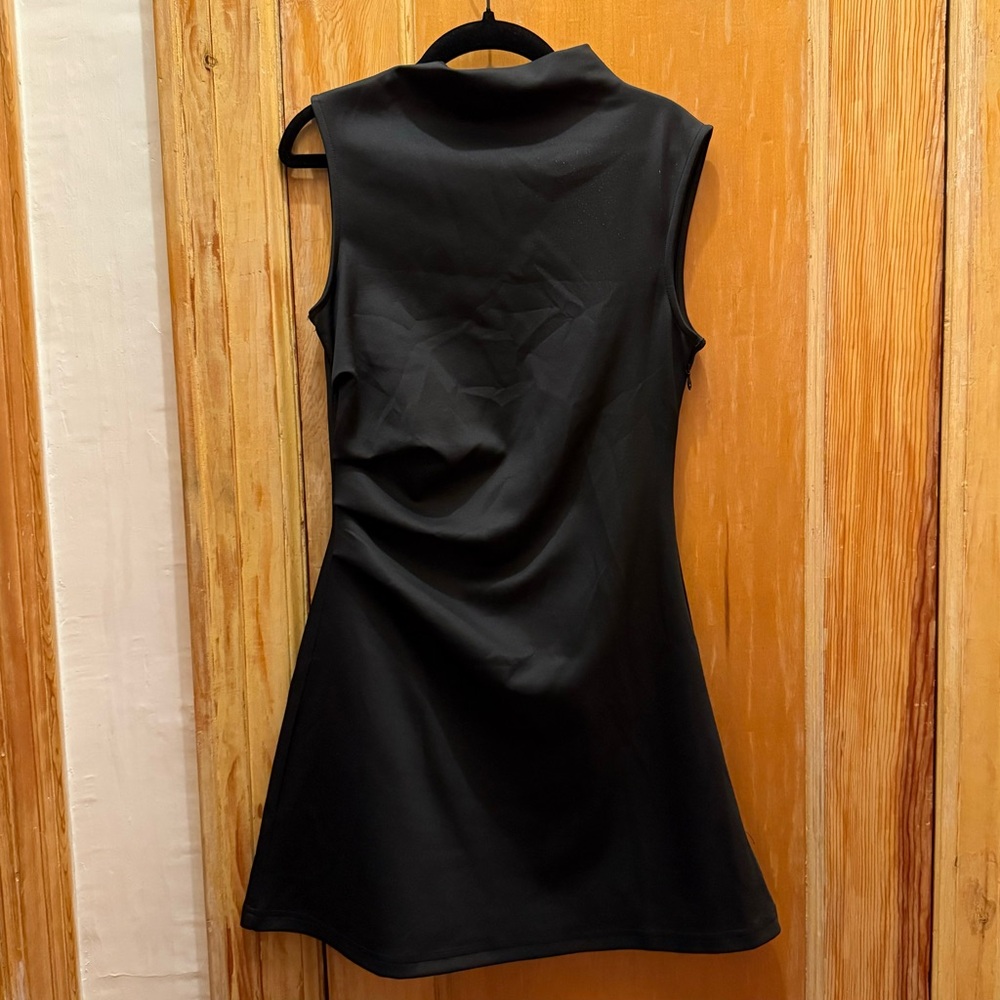 Sleeveless Turtleneck Mini Dress